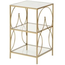Maci Side/Lamp Table Gold Maci Side/Lamp Table Gold