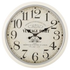 Vintage Port Clock Cream Vintage Port Clock Cream