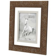 Ella Photo Frame (5" x 7") Amber & Silver