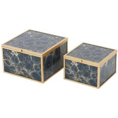Accessory Box Navy (Set of 2) Accessory Box Navy (Set of 2)