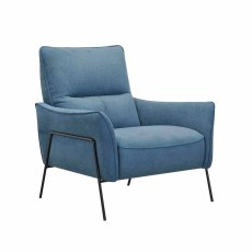 Ringa Armchair Fabric Blue Ringa Armchair Fabric Blue