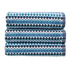Carnaby Stripe Towel Blue (Multiple Sizes)