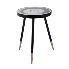 Bellatrix Side/Lamp Table Black & Gold Bellatrix Side/Lamp Table Black & Gold