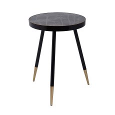 Palm Tree Side/Lamp Table Black & Gold Palm Tree Side/Lamp Table Black & Gold