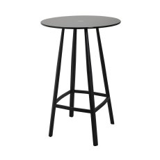 Blake High Table with Black Smoked Glass Top Blake High Table with Black Smoked Glass Top