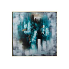 Ocean Storm 100cm x 100cm Canvas White, Gold, Grey & Black Ocean Storm 100cm x 100cm Canvas White, Gold, Grey & Black
