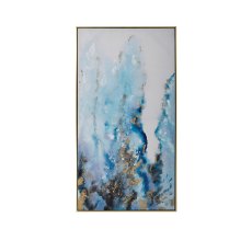 River Flow 73cm x 134cm Canvas Blue, Purple, Grey, White & Gold River Flow 73cm x 134cm Canvas Blue, Purple, Grey, White & Gold