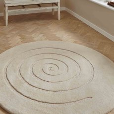 Spiral Rug Ivory (Multiple Sizes)