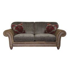 Hudson 2 Seater Sofa Option 1 Fabric & Leather Hudson 2 Seater Sofa Option 1 Fabric & Leather