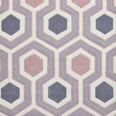 Hong Kong 3661 Rug Grey & Rose (Multiple Sizes)