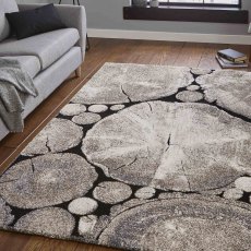 Woodland 6318 Rug Beige & Black (Multiple Sizes) Woodland 6318 Rug Beige & Black (Multiple Sizes)