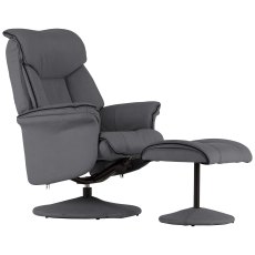 Dingle Swivel Recliner & Footstool (Multiple Colours & Fabrics)