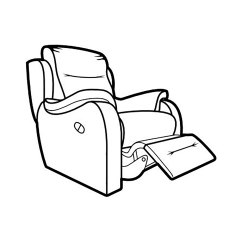 Boston Power Recliner Armchair Fabric A