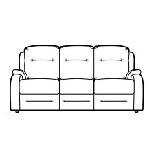 Boston 3 Seater Sofa Static Fabric A