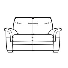 Hudson 2 Seater Sofa Fabric A