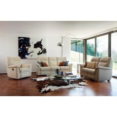 Hudson 2 Seater Manual Reclining Sofa Fabric A