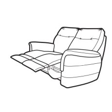 Hudson Double Power Recliner 2 Seater Sofa With Button Switches Single Motor Fabric A Hudson Double Power Recliner 2 Seater Sofa With Button Switches Single Motor Fabric A