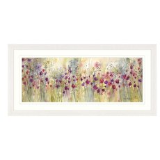 Spring Floral Pods Panel 107cm x 52cm Picture By Catherine J Stephenson White Frame Spring Floral Pods Panel 107cm x 52cm Picture By Catherine J Stephenson White Frame