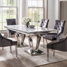 Ernest Dining Table Marble (Multiple Sizes)