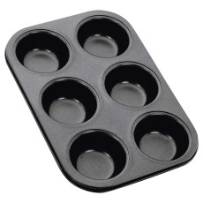 Non Stick 6 Cup Muffin Tray 27cm x 35.5cm Non Stick 6 Cup Muffin Tray 27cm x 35.5cm