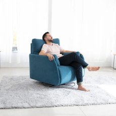 Adan Electric Reclining Swivel & Rocking Armchair Circular Base Fabric Series 6 Adan Electric Reclining Swivel & Rocking Armchair Circular Base Fabric Series 6