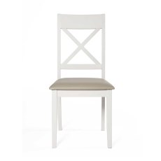 Ohio Cross Back Dining Chair With Fabric Seat Pad