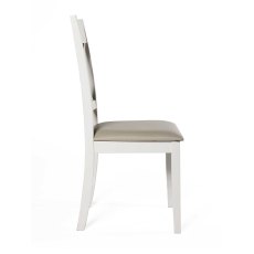 Ohio Cross Back Dining Chair With Fabric Seat Pad