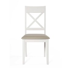 Ohio Cross Back Dining Chair With Fabric Seat Pad