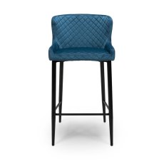 Malmo High Bar Stool Fabric Mulberry