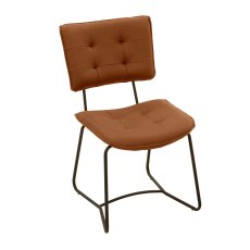 Sutera Dining Chair Faux Leather Tan Sutera Dining Chair Faux Leather Tan