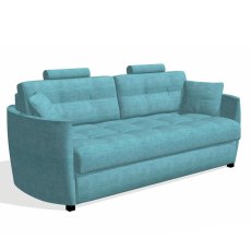 Bolero 4 Seater Curved Sofa Bed With 2 Headrests Fabric Bolero 4 Seater Curved Sofa Bed With 2 Headrests Fabric