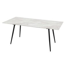 Valdero 6 Person Dining Table White Valdero 6 Person Dining Table White