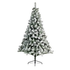 Snowy Imperial Pine Christmas Tree Green & White (Multiple Sizes)
