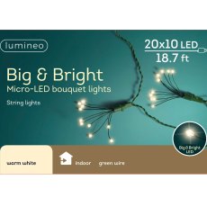 200 LED Lights Bouquet Warm White