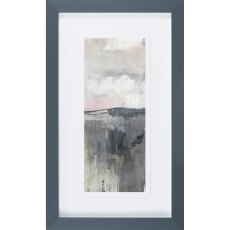 Blush Horizon Panel II 34cmx57cm Picture By June Erica Vess Grey Frame
