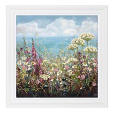 A Gentle Breeze 69cm x 69cm Picture By Marie Mills White Frame A Gentle Breeze 69cm x 69cm Picture By Marie Mills White Frame