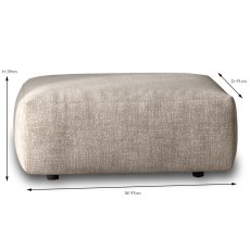 Chianti Large Footstool Fabric C