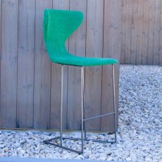 Marlon Low Bar Stool Fabric With Grey Legs Marlon Low Bar Stool Fabric With Grey Legs