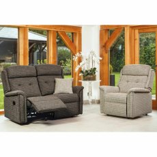 Roma Small Electric Reclining 3 Seater Sofa Standard Fabric