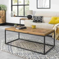 Khan Coffee Table Rustic Oak