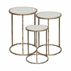 Marble Top Nest of Tables (Set of 3) Marble Top Nest of Tables (Set of 3)