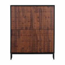 Nuts 4 Door Storage Cabinet Walnut Nuts 4 Door Storage Cabinet Walnut
