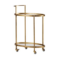 Push Trolley Antique Brass