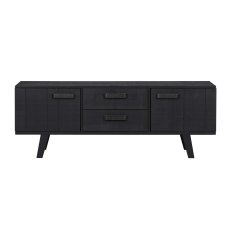 Watch 2 Door + 2 Drawer TV/Entertainment Unit Black Watch 2 Door + 2 Drawer TV/Entertainment Unit Black