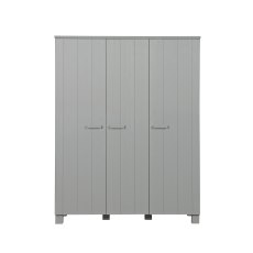 Dennis 3 Door Wardrobe Pine Concrete Grey Dennis 3 Door Wardrobe Pine Concrete Grey