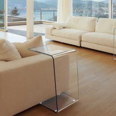 Emily Sofa/Side Table Glass Emily Sofa/Side Table Glass