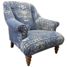 Jacaranda Armchair Fabric Bagru Jacaranda Armchair Fabric Bagru