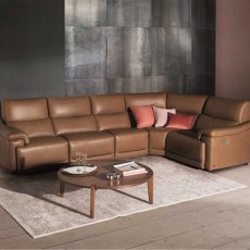 Brama Electric Reclining 2 Seater Sofa Leather Category 15