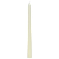 Wax Dinner Candles (Set of 12) 25cm (Multiple Colours)
