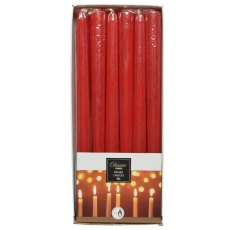 Wax Dinner Candles (Set of 12) 25cm (Multiple Colours)